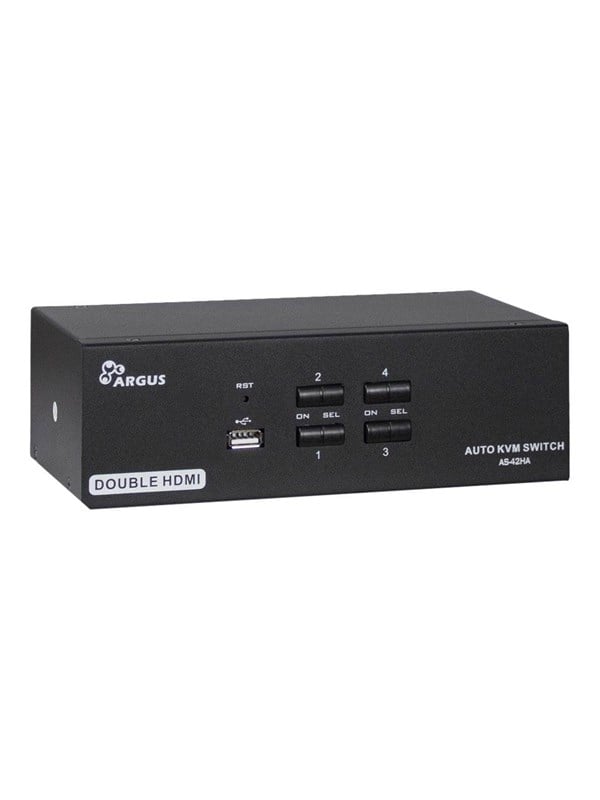 Inter-Tech AS-42HA HDMI KVM-switch - sort
