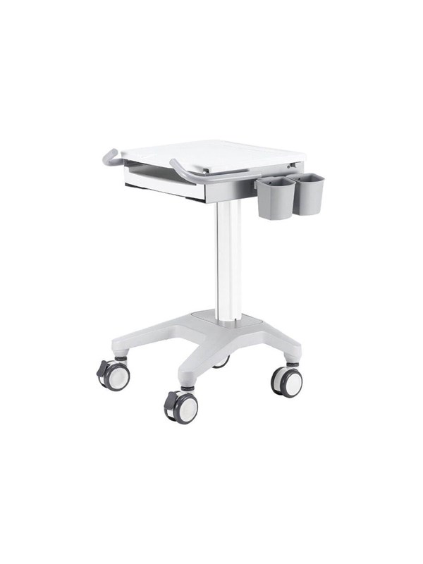 Neomounts Medical Mobile Stand for Laptop keyboard & mouse Height Adjustable - White - cart