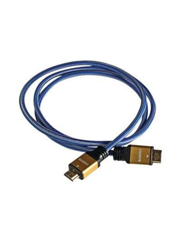 iBox ITVFHD04 HDMI 2.0-kabel 1,5 m - HDMI Type A han til han, blå/guld/sort