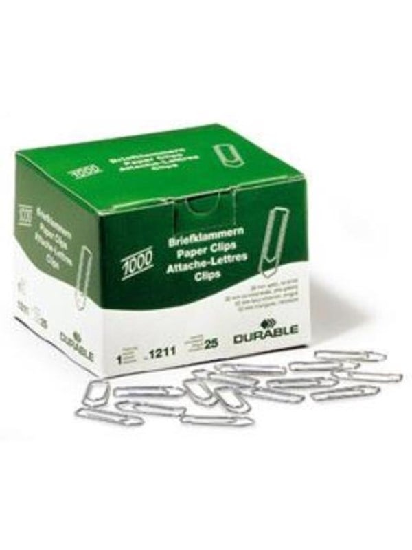 DURABLE Papirclips 32 mm zinkbelagt 1000 stk.