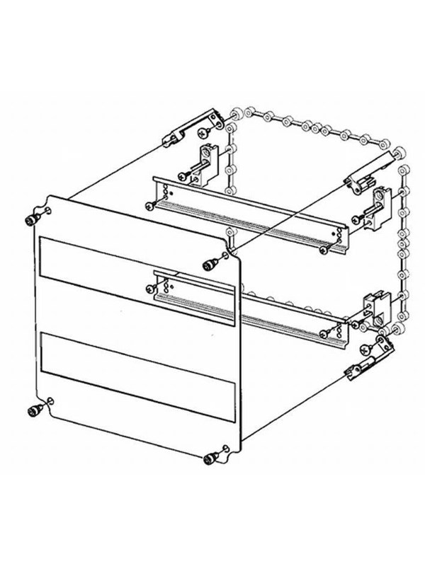 FIBOX Din-skinne indsats OD-1