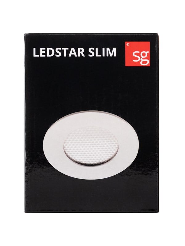 Ledstar Slim 24V LED, 4,5W, 2700K, hvid - SG Armaturen