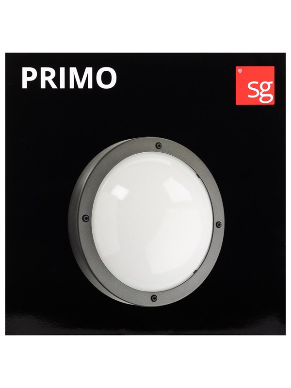 SG Armaturen - Primo E27 Væglampe IP65 - Grå
