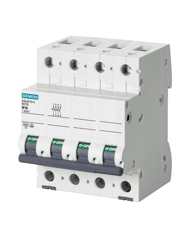 Automatsikring 6KA, 3P+N, C-karakteristik, 25A