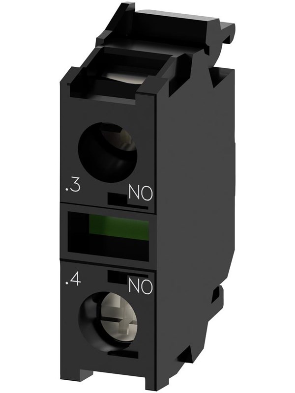 Siemens Kontaktmodul Med 1 Kontakt element, 1NO, Skrue terminal