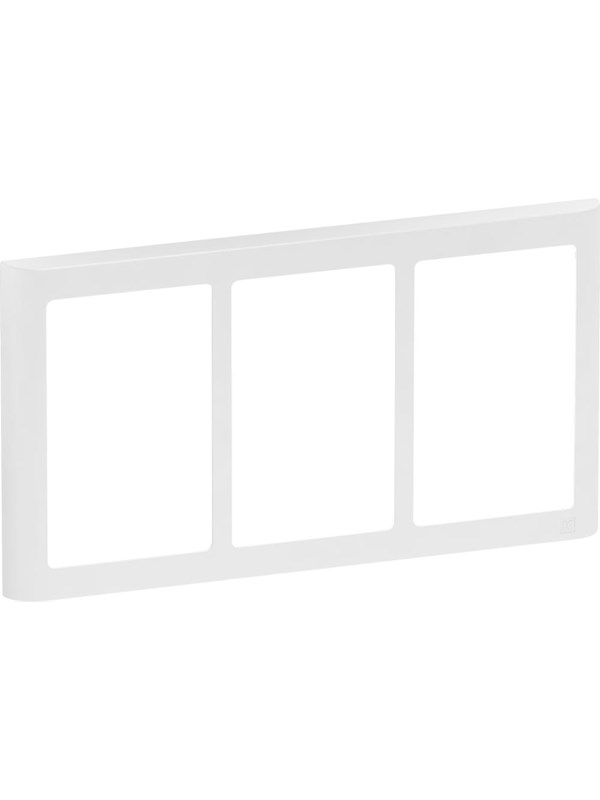 LK Fuga Soft 63 ramme, 3x1,5 modul, vandret, hvid