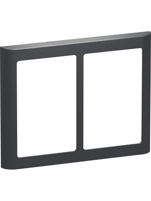 LK Fuga Soft 63 ramme, 2x1,5 modul, koksgrå