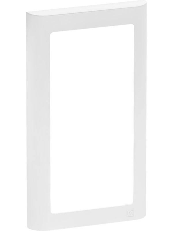 LK Fuga Soft 63 ramme, 1x2 modul, lodret, hvid