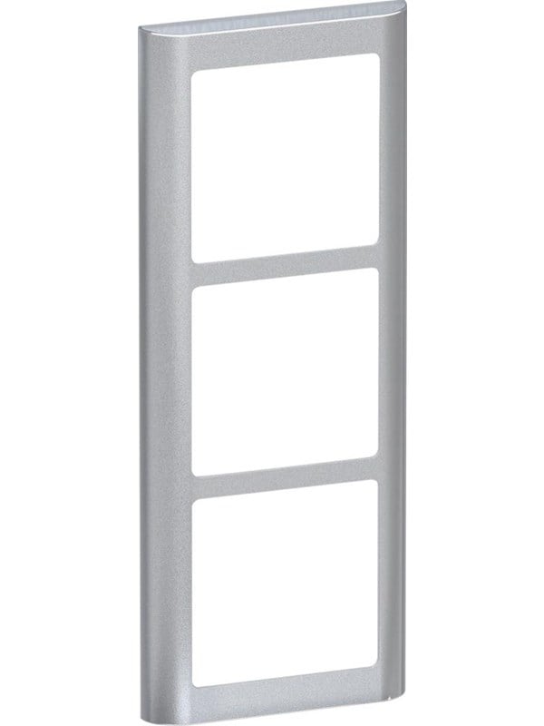LK FUGA SOFT designramme Lodret 3 modul, Stålmetallic, AAK560D7030