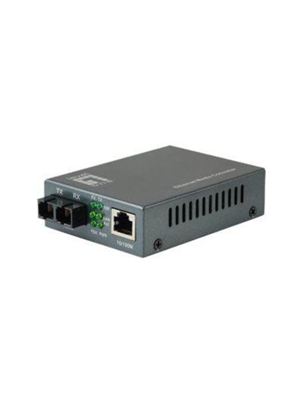 LevelOne FVT-1105 RJ45 til SC Fast Ethernet mediekonverter - singlemode 1550 nm, 80 km