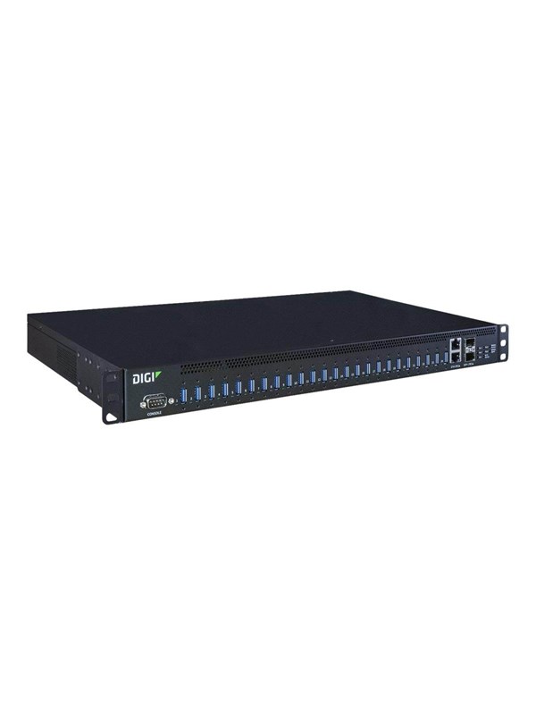 Digi AnywhereUSB 24 Plus USB hub - USB 3.2 - 24 ports - Sort