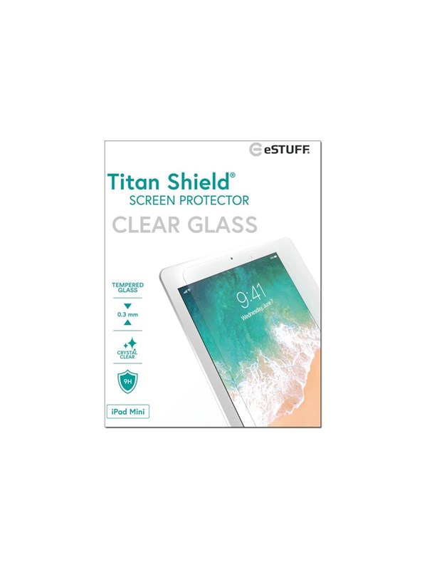 eSTUFF Titan Shield - Skærmbeskytter for tablet - glas - klar