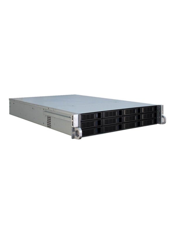 Inter-Tech IPC 2U-2412 - Kabinet - Server (Rack) - Sort