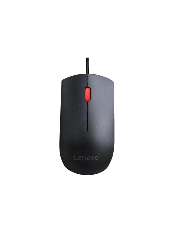 Lenovo Essential - mouse - USB - black - Mus - Optisk - 3 knapper - Sort