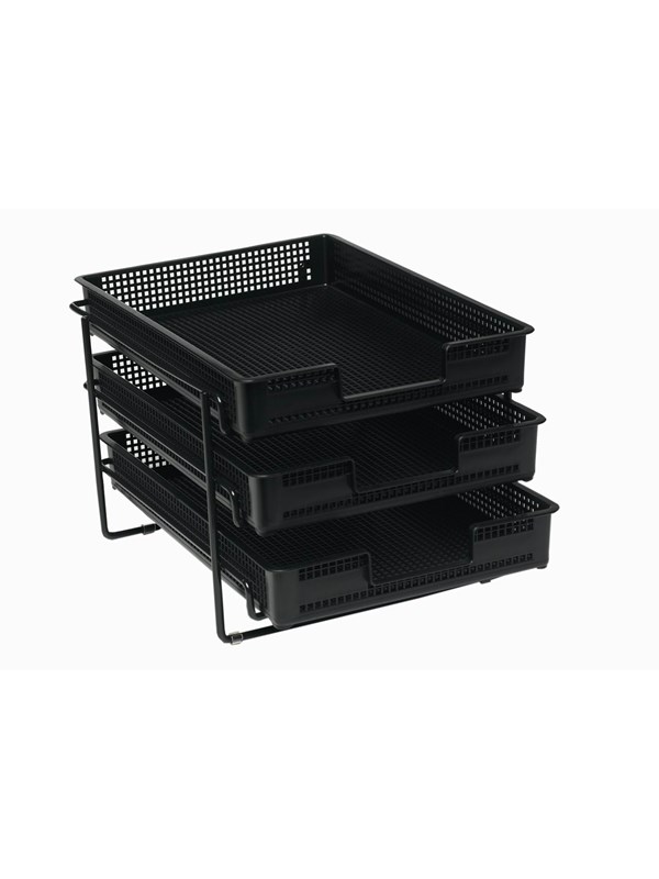 Bantex Orth Brevbakker, 3 Pak, Sort