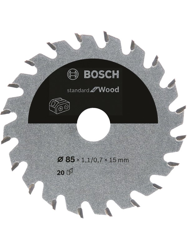 Bosch Standard for Wood-rundsavklinge til batteridrevne save 85x1,1/0,7x15 T20