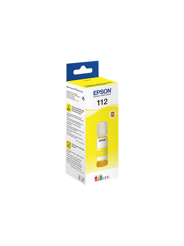 Epson EcoTank 112 Gul 6000 sider Blækrefill C13T06C44A