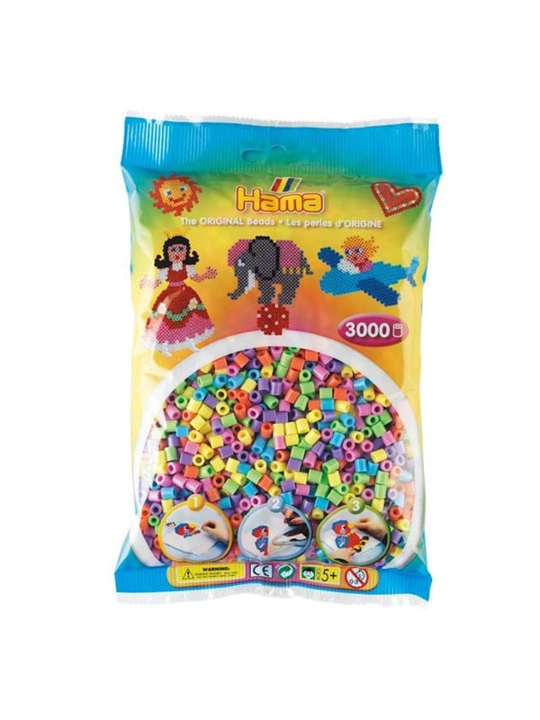 Hama Ironing Beads mix-Pastel 3000 pcs