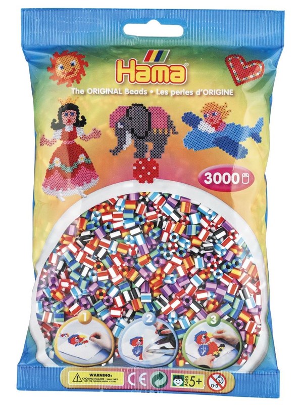 Hama Ironing Beads mix - Zebra 3000 pcs