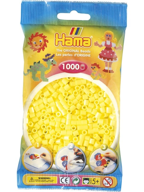 Hama Ironing beads - Yellow Pastel 1000 pcs