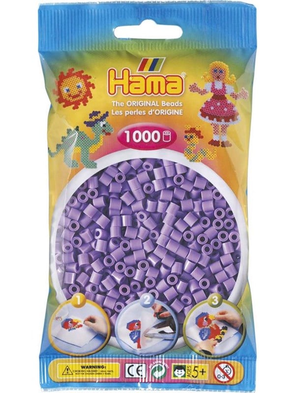 Hama Ironing beads-purple Pastel (045) 1000pcs.