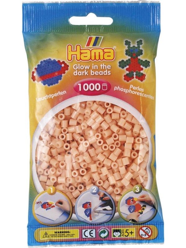 Hama Ironing Beads - Salmon Pink Glow in the Dark (056) 1000pcs.