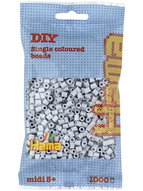 Hama midi beads 1000 pcs light gray 70