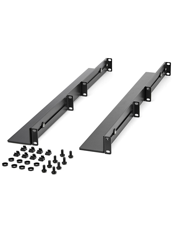 StarTech.com UNIRAILS1UB - 1U - Adjustable Rack Rails