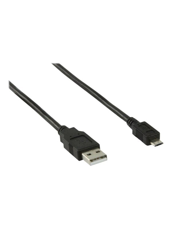 Nedis USB-kabel | USB 2.0 | USB-A Han | USB Micro-B han | 9 W | 480 Mbps | Nikkelplateret | 5.00 m | Runde | PVC | Sort | Konvolut