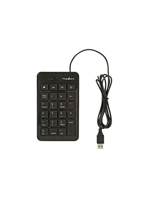 Nedis - numpad / keypad - black - Numpad - Sort