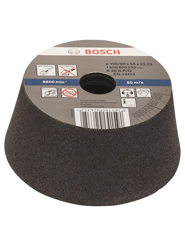 Bosch Slibekop, konisk, metal/støbegods