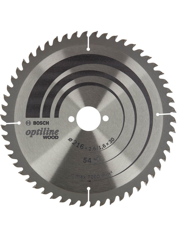 Bosch Optiline Wood rundsavsklinge 216x2,6/1,6x30 T54