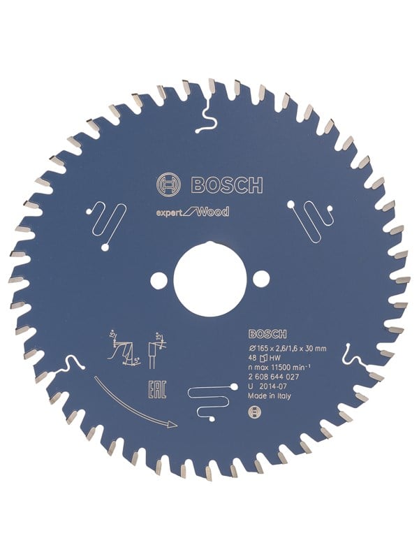 Bosch Rundsavsklinge 165x30x2.6mm 48t Exp Wood - 2608644027