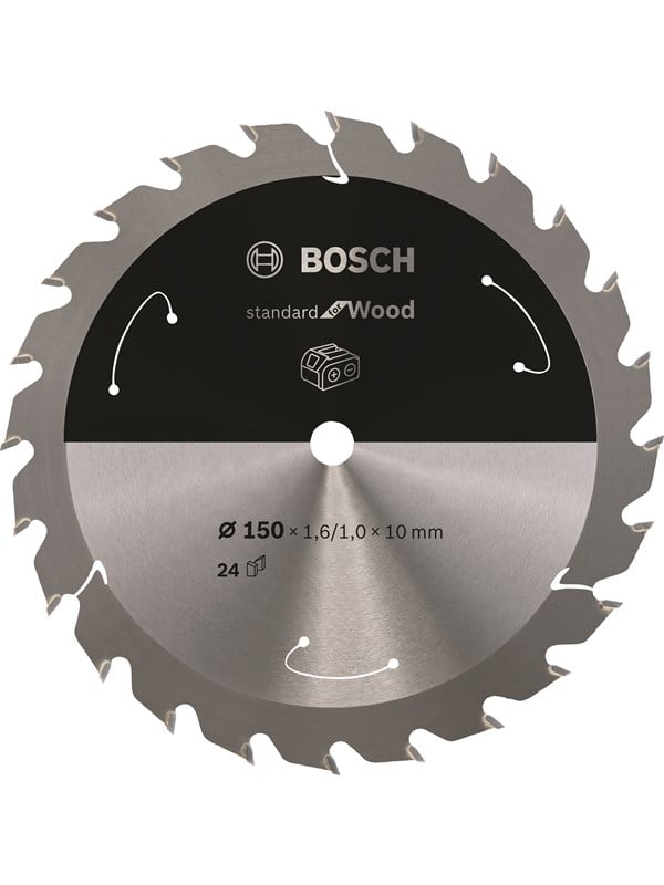 Bosch Standard for Wood-rundsavklinge til batteridrevne save 150x1,6/1x10 T24