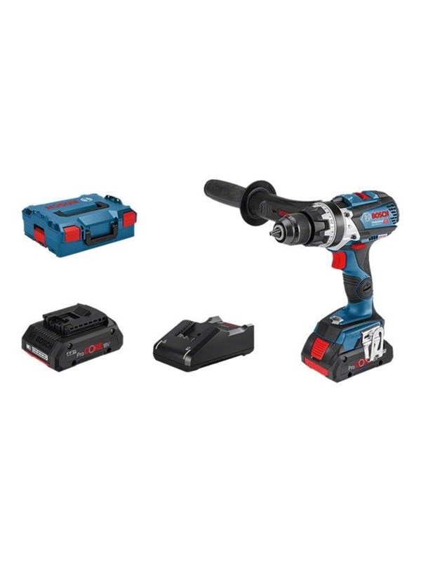 Bosch Professional SLAGBOREMASKINE GSB 18V-110 C 2X4A PC LB
