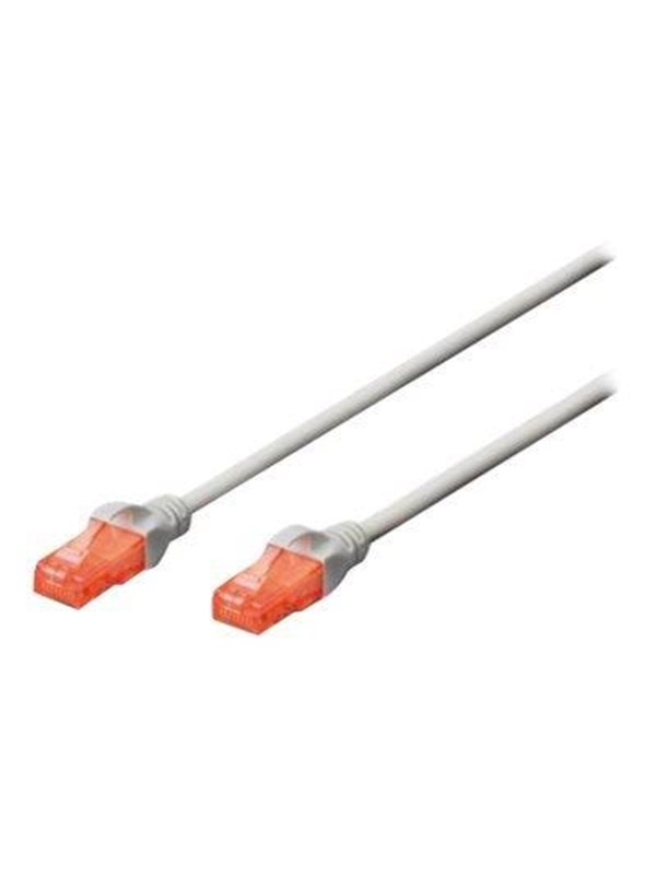 DIGITUS Professional - Patchkabel - RJ-45 (han) til RJ-45 (han) - 3 m - UTP - CAT 6e - booted, knastfri - grå
