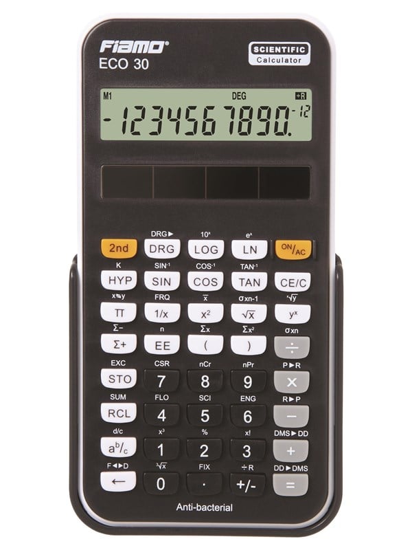 Fiamo Eco 30 Anti-bacterial Calculator Black