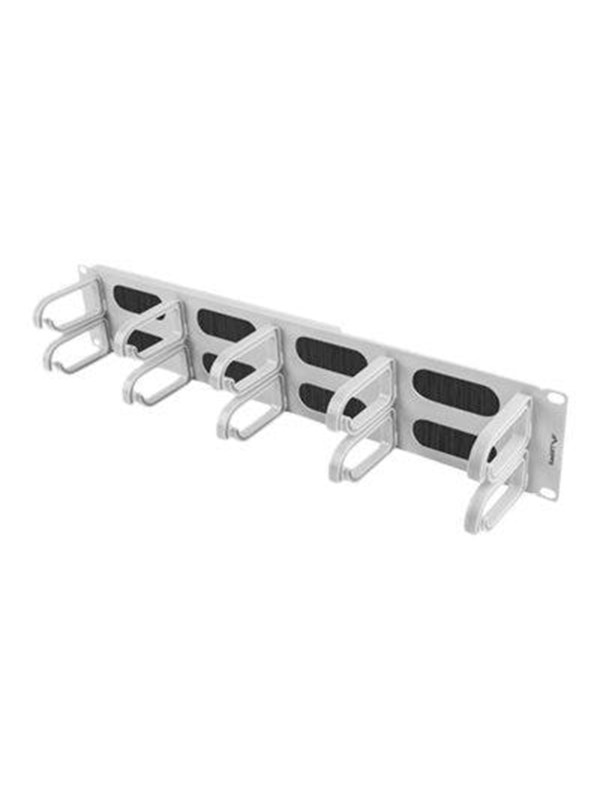 Lanberg Type B rack cable management panel with brush - 2U
