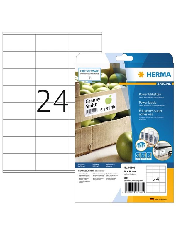 Herma etiket extremely strong 70x36 (600)