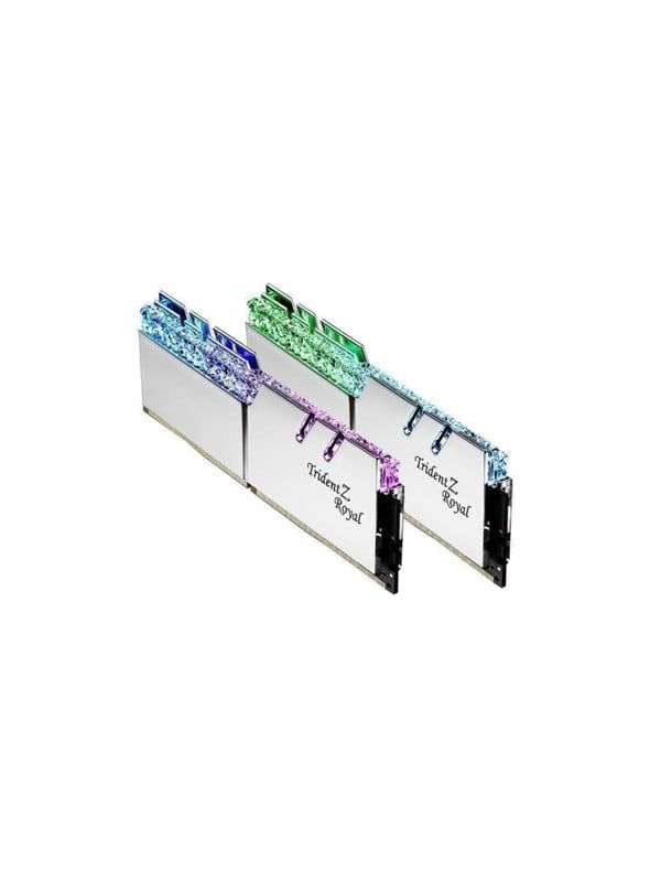 G.Skill Trident Z Royal DDR4-3600 - 64GB - CL18 - Dual Channel (2 pcs) - Intel XMP - Sølv med RGB