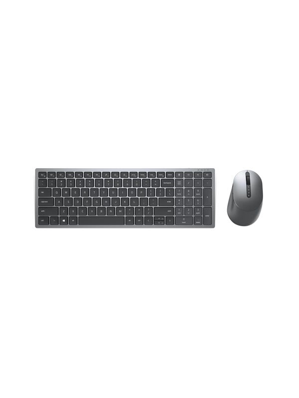 Dell Pro Plus Compact - Sæt med mus og tastatur - trådløs - 2.4 GHz, Bluetooth 5.0 - QWERTY - US International - titan grå