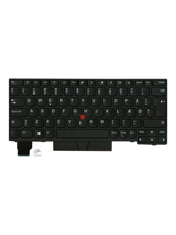 Lenovo Lite-On - Bærbar tastatur - til udskiftning - Dansk - Sort