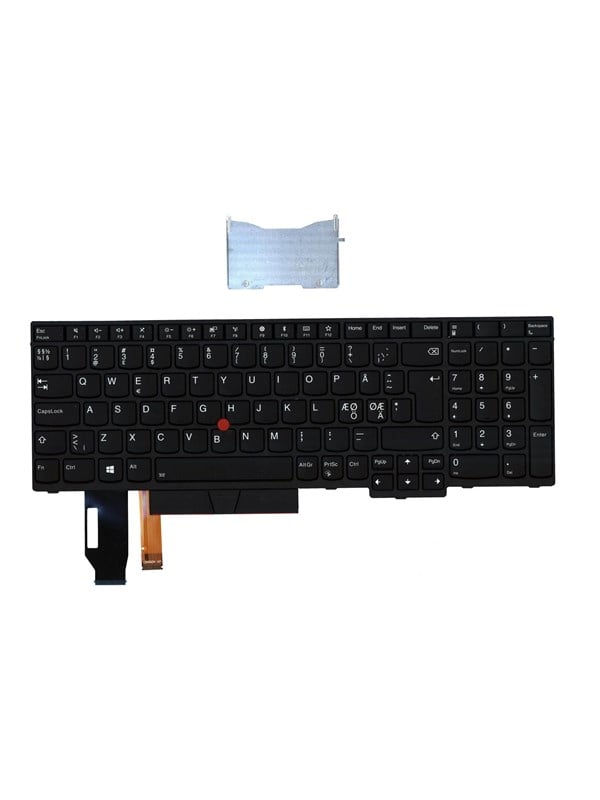 Lenovo Lite-On - Bærbar tastatur - til udskiftning - Nordisk - Sort