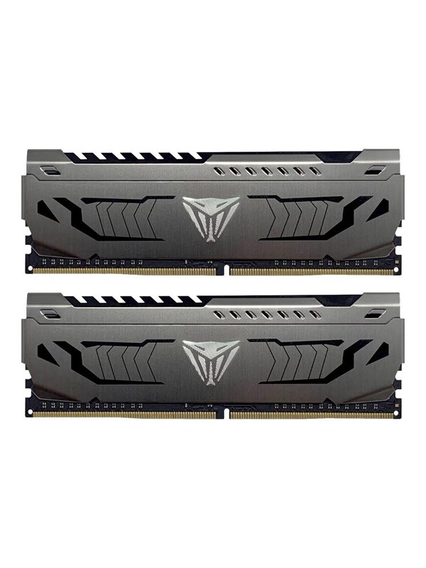 Patriot Extreme Performance Viper Steel - DDR4 - sæt - 64 GB: 2 x 32 GB - DIMM 288-PIN - 3200 MT/s / PC4-25600 - CL16 - 1.35 V - ikke bufferet - ikke-ECC - pistolmetal grå