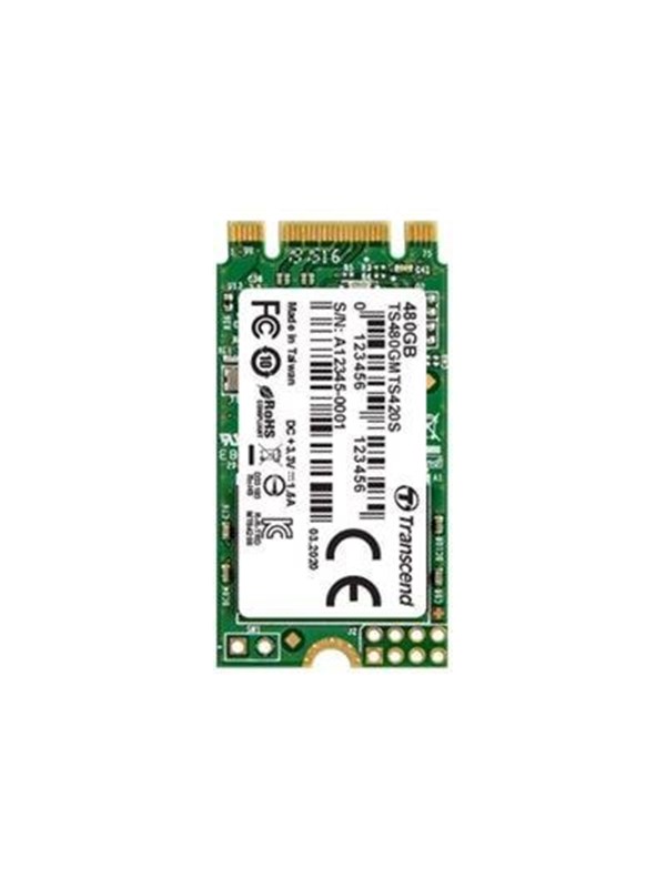 Transcend MTS420S Intern SSD - M.2 2242, SATA III - 480GB
