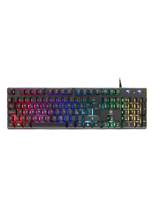 Deltaco GAMING Full Size - Gaming Tastatur - Nordisk - Sort