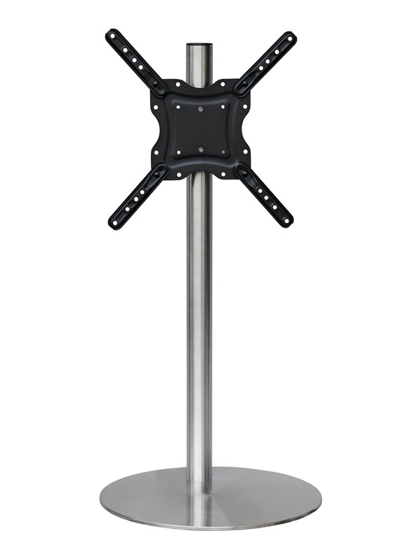 Sinox StandView TV gulvstand med drejbar top - 26"-65" - Alu finish - Maks 25 kg - Maks størrelse