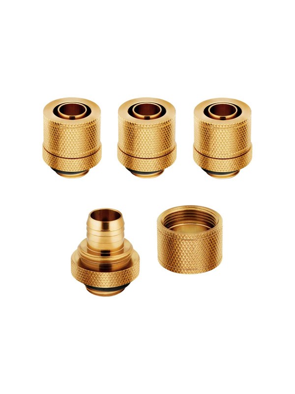 CORSAIR Hydro X Series XF Compression Fitting Kølevæske system tilpasning 4-pack Guld Vandkøling - GEEKD.dk
