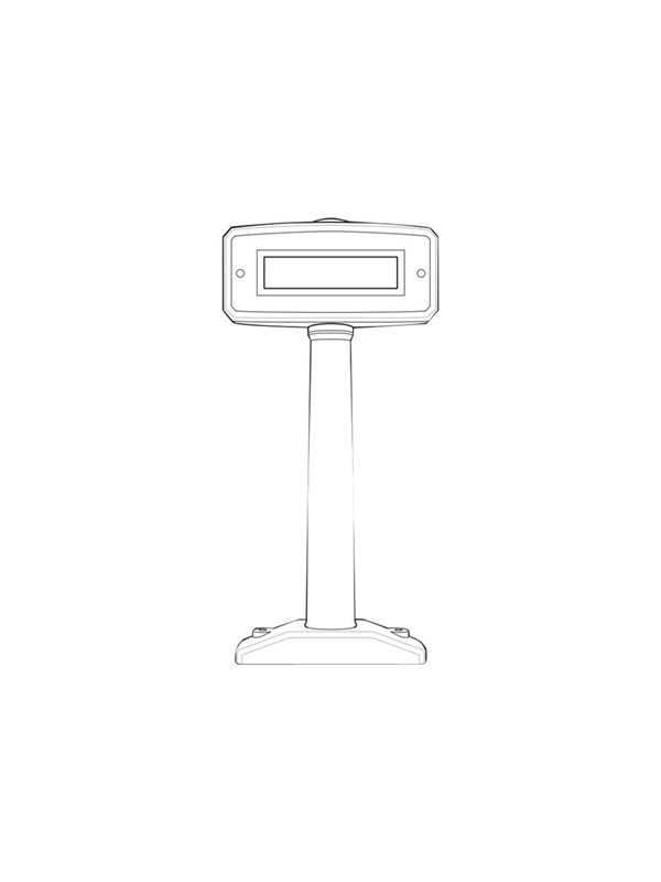 Zebra MP6000 ACCESSORY POLE DISPLAY MNTR