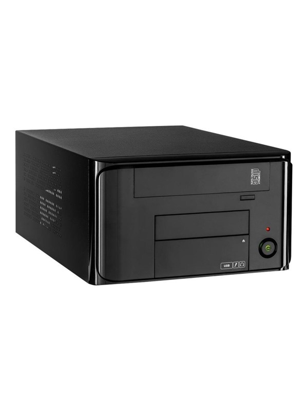 Inter-Tech MI-008 ITX - Kabinet - Ultra small form factor - Sort